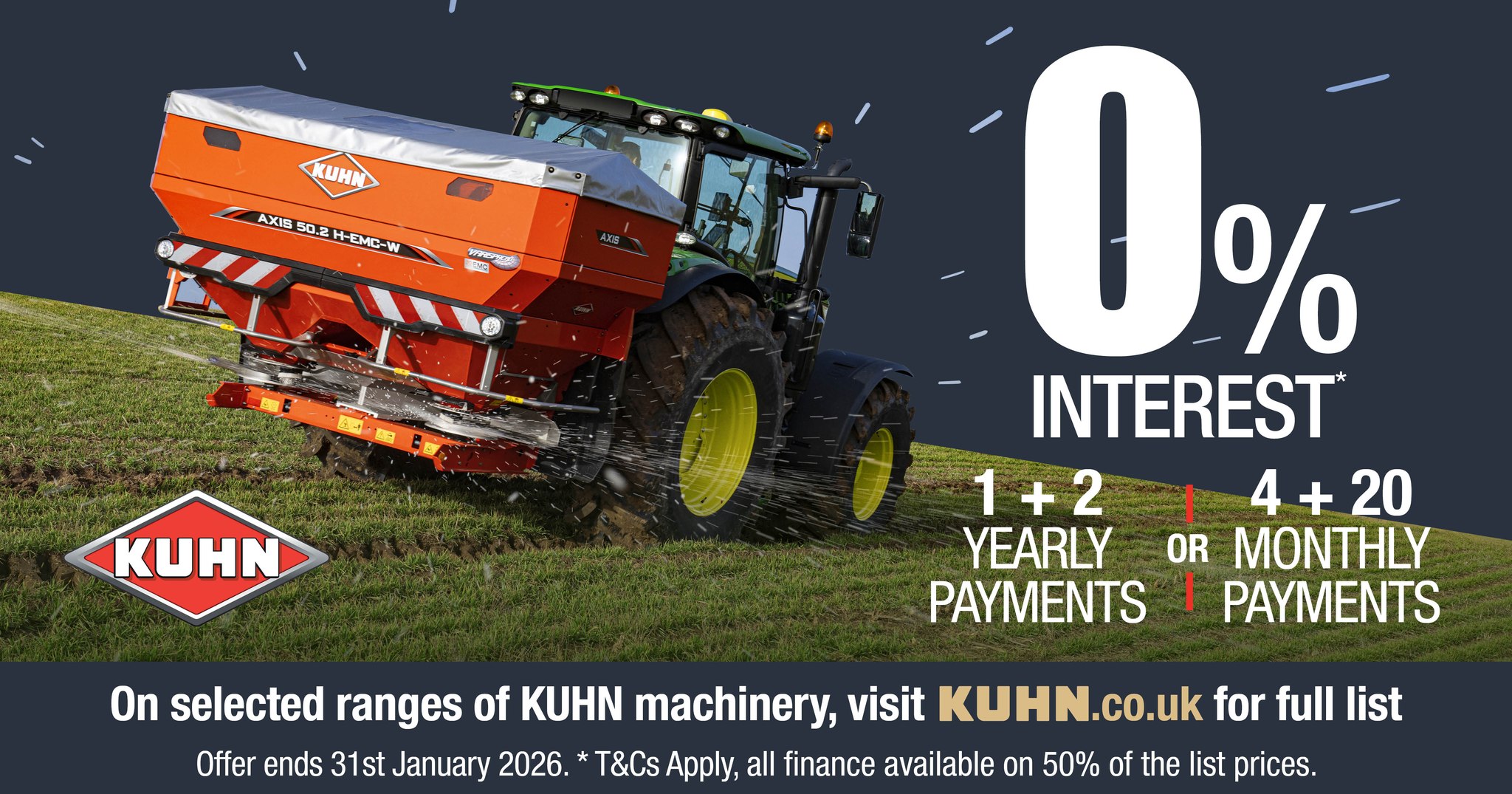 KUHN FERT SPREADER 0% FINANCE