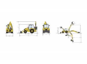 NEW HOLLAND WHEELED DIGGER NEW HOLLAND WHEELED DIGGER