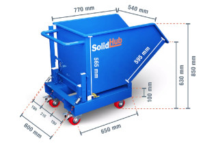 SOLID HUB TIPPING SKIP